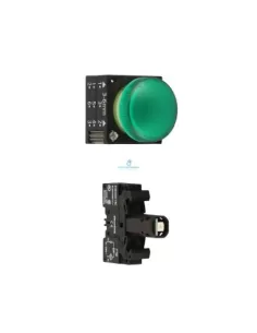 Siemens 3sb32526aa40 green indicator light with 230vac led